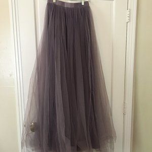 Tulle Tutu Maxi Skirt with Elastic Waist - Worn Once!